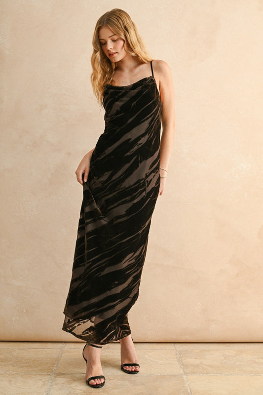 TEXTURED SUEDE MAXI