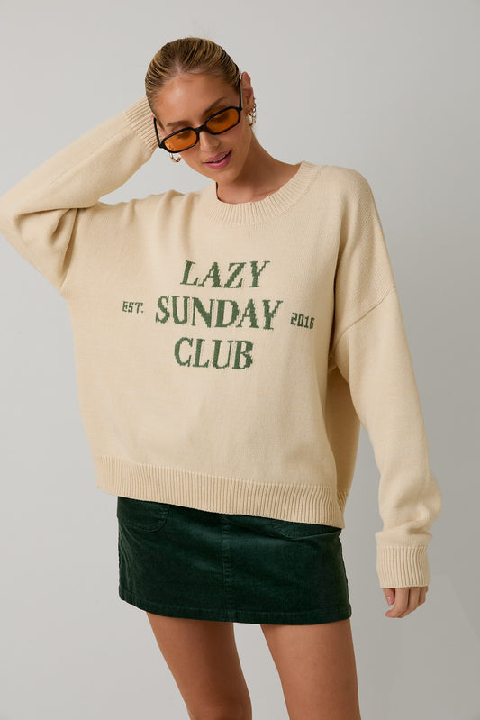 LAZY SUNDAY CLUB SWEATER