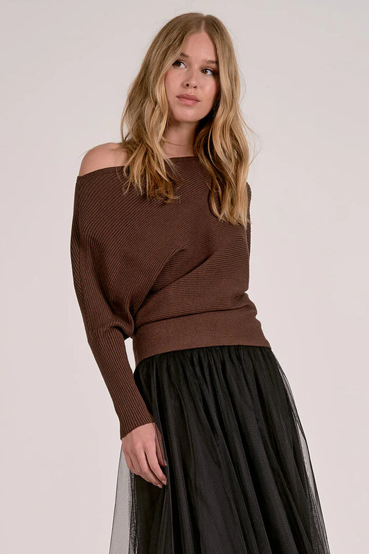OFF SHOULDER SWEATER