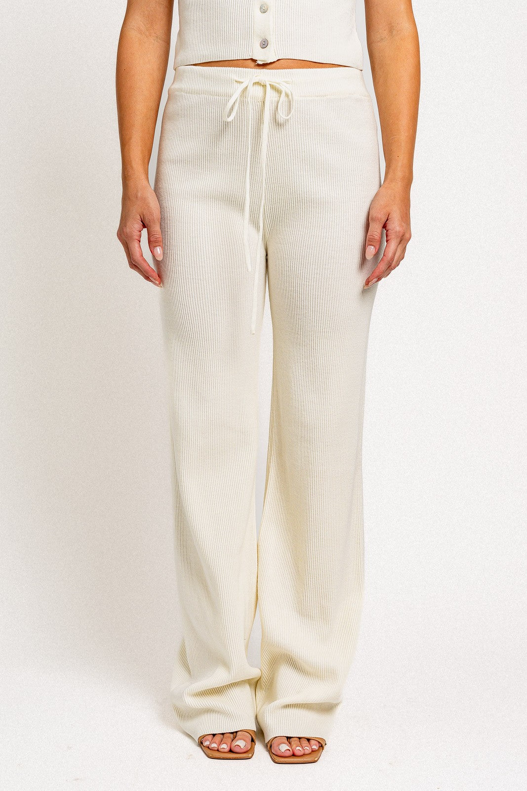 RIBBED SWEATER PANTS