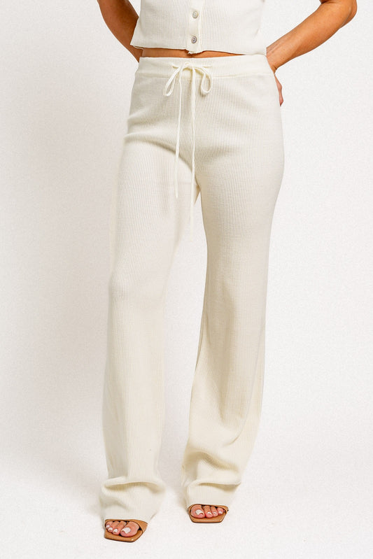 RIBBED SWEATER PANTS