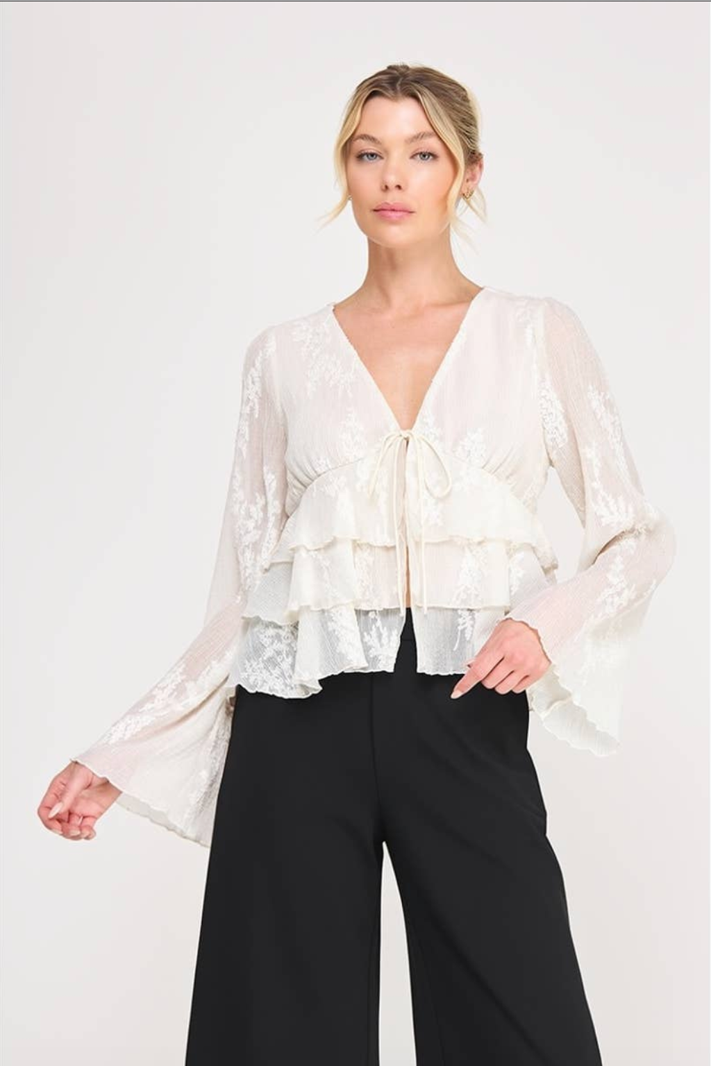 ROMANTIC TIERED BLOUSE