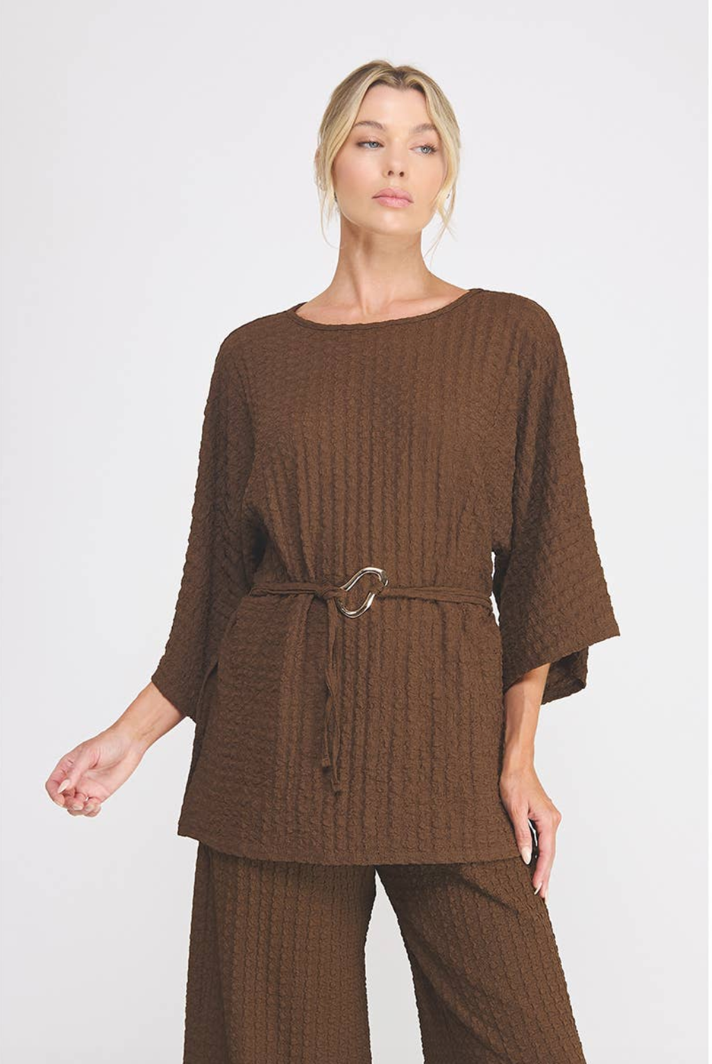 TEXTURED DOLMAN TUNIC