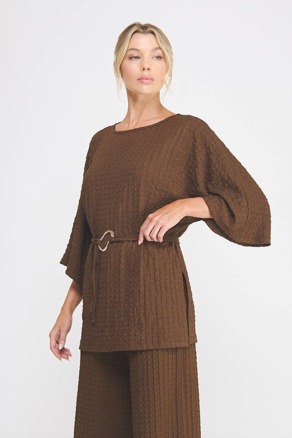 TEXTURED DOLMAN TUNIC