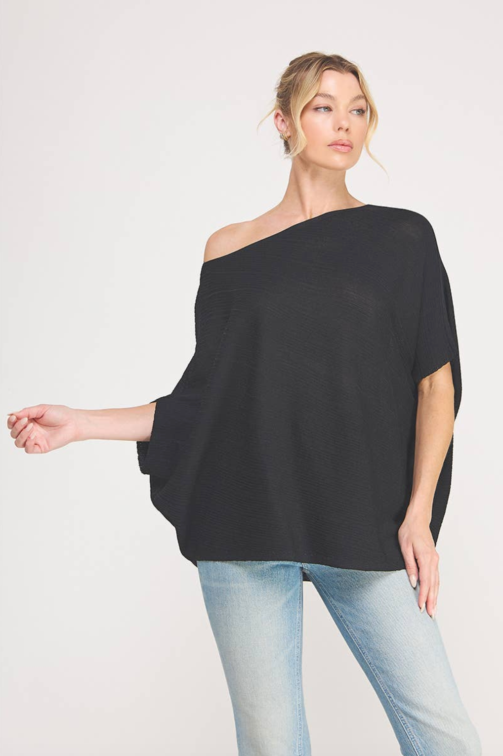 KNIT ASYMMETRIC TOP