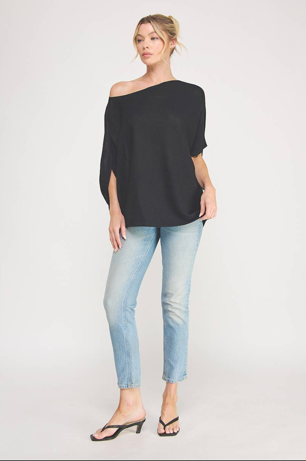 KNIT ASYMMETRIC TOP