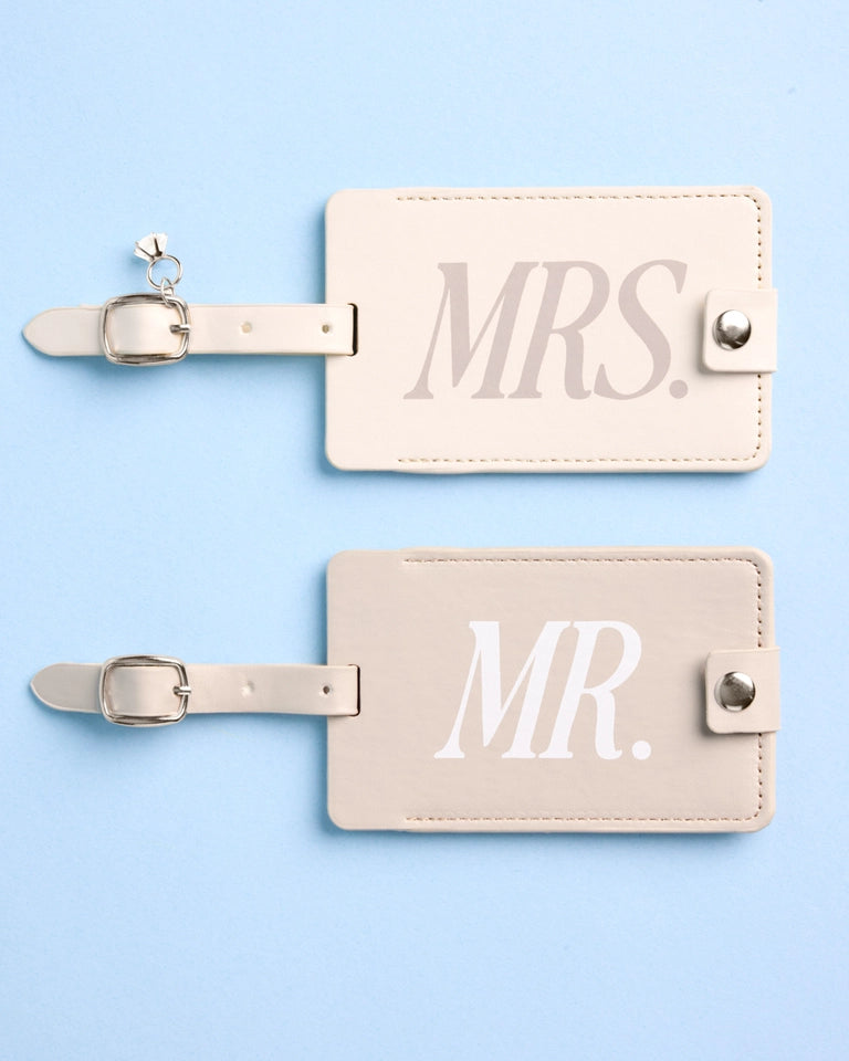 MR + MRS LUGGAGE TAGS