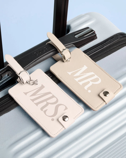 MR + MRS LUGGAGE TAGS