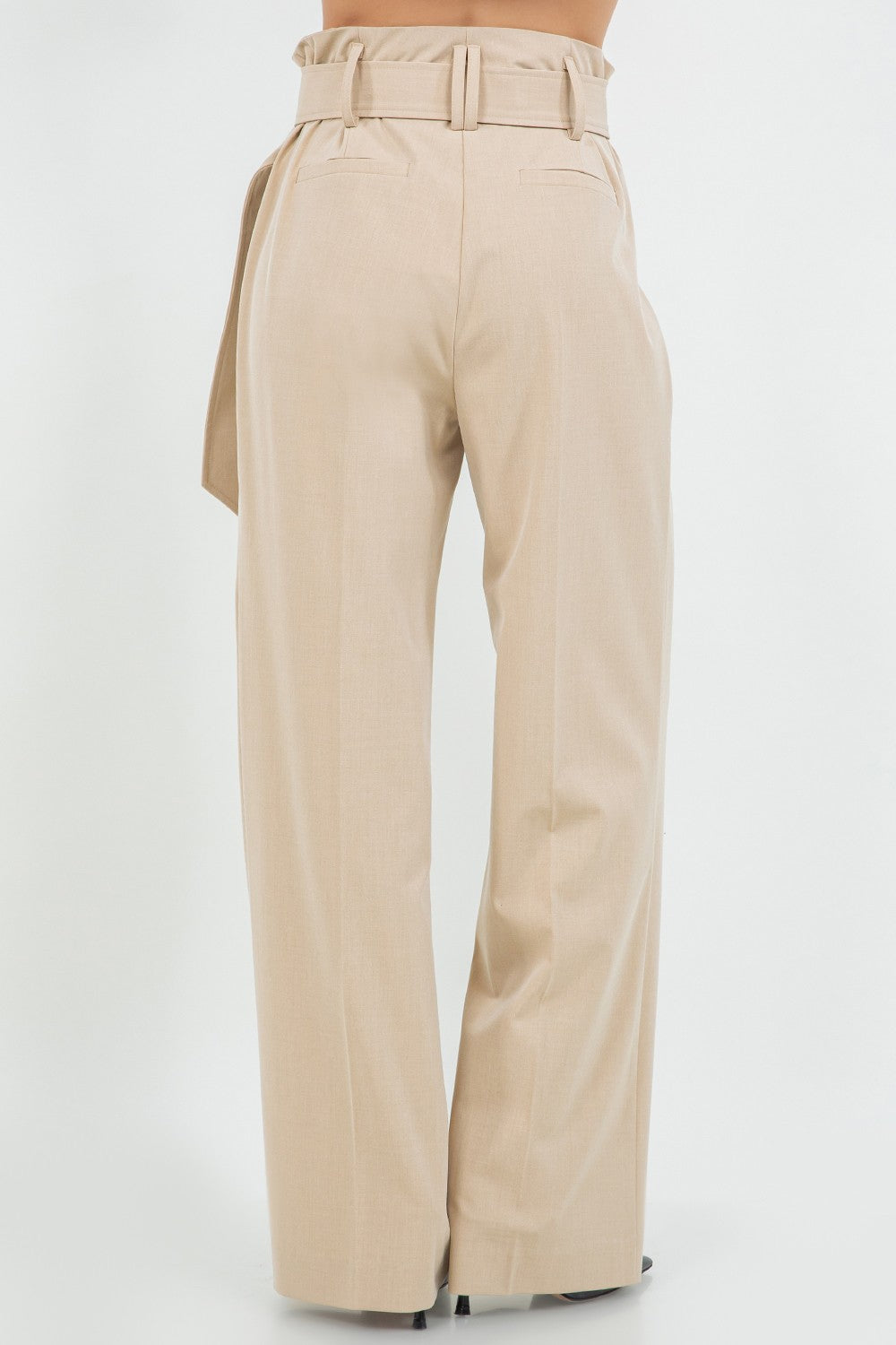 STRAIGHT LEG BELTED TROUSER