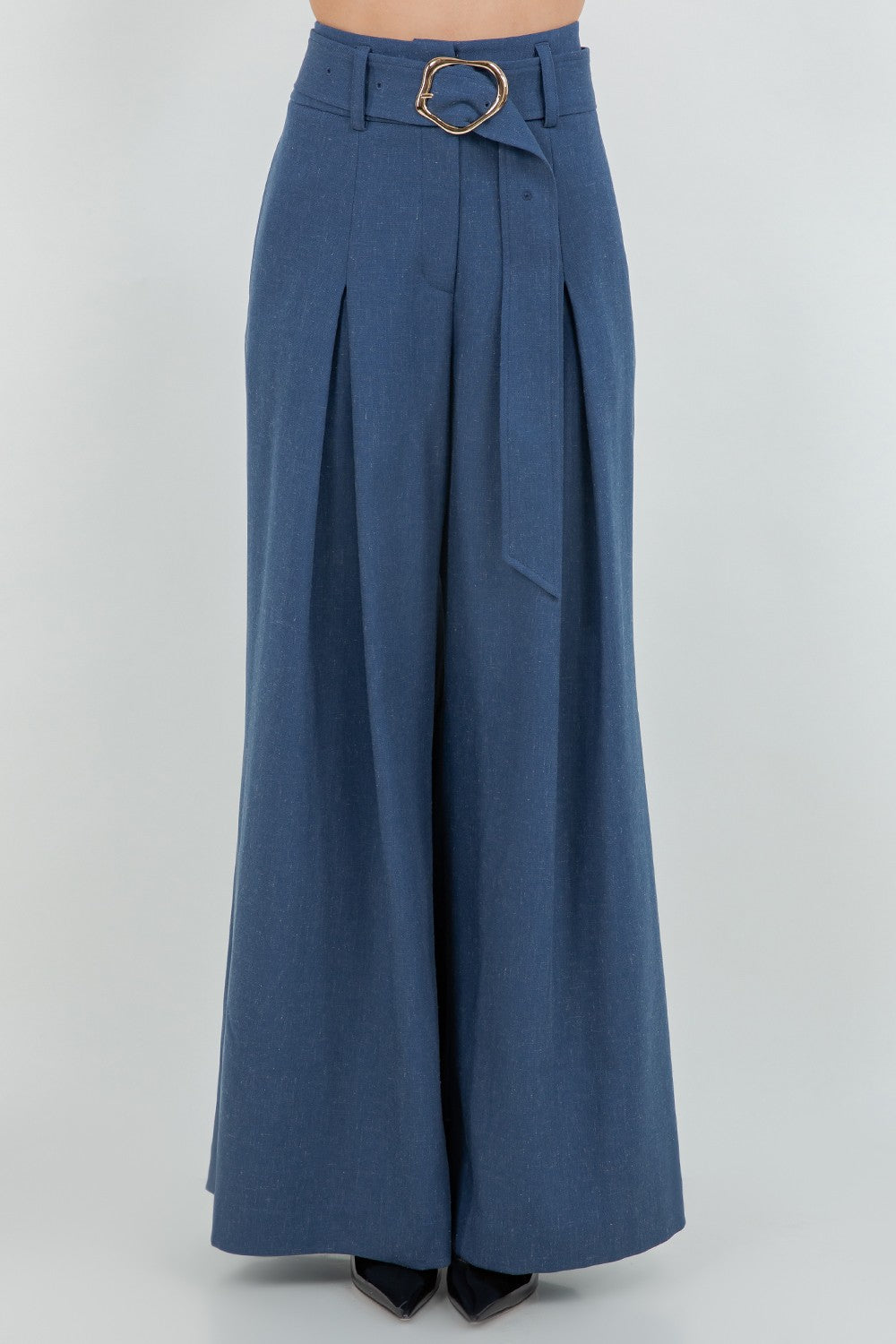 WOVEN PLEAT TROUSERS