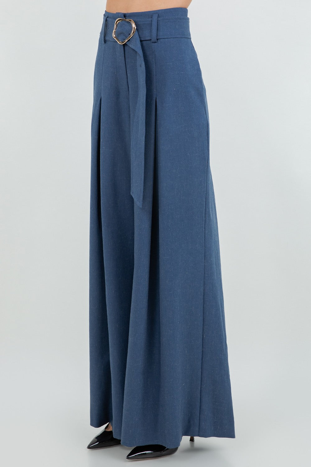WOVEN PLEAT TROUSERS