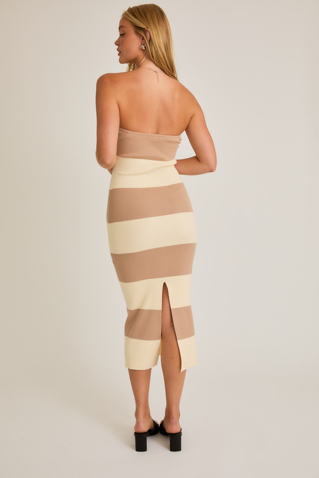 TUBE TOP SWEATER DRESS