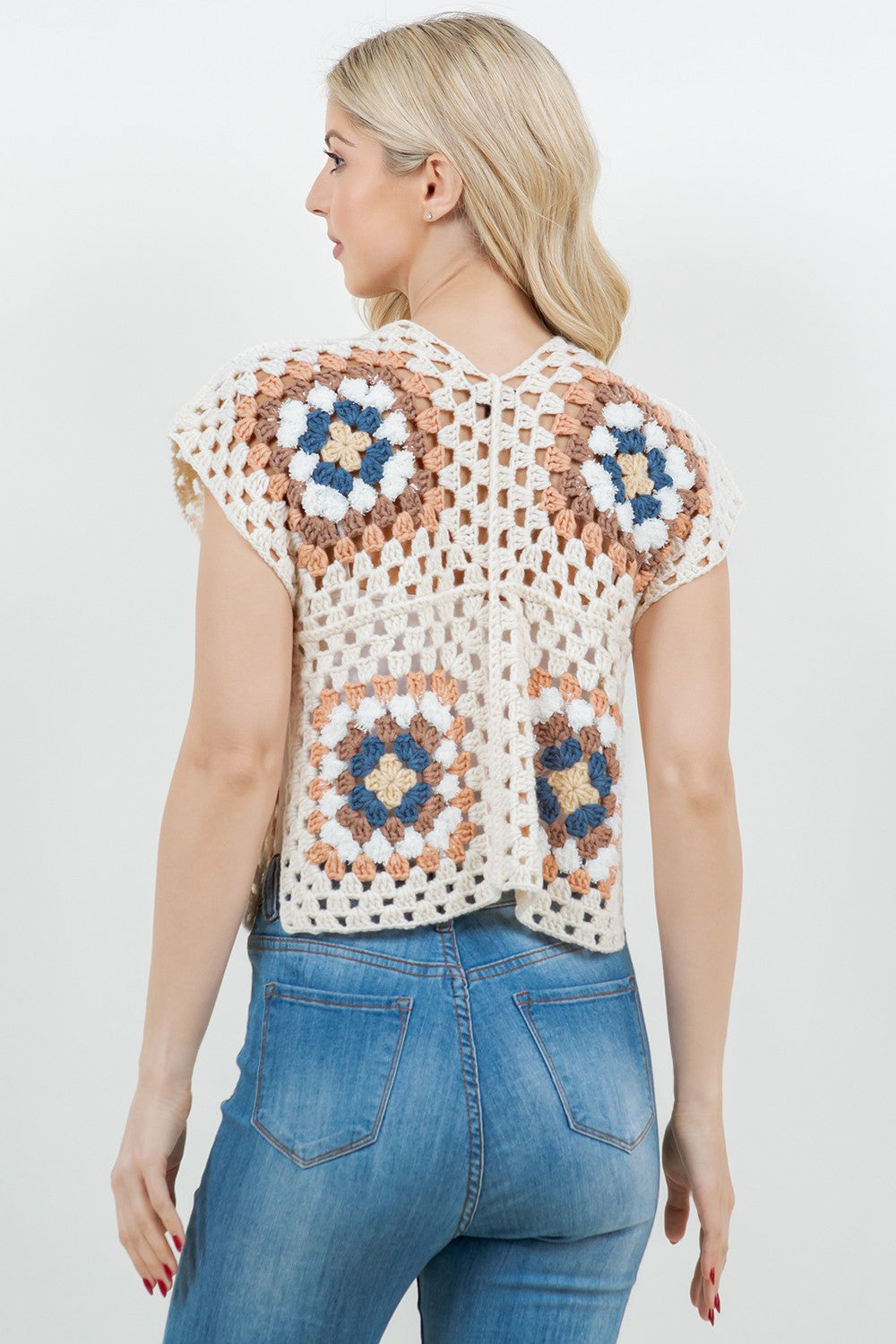 CROCHET FLOWER VEST