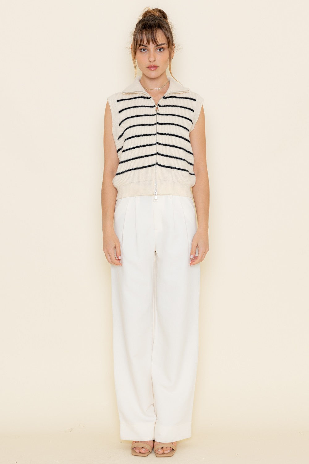 STRIPED SWEATER VEST