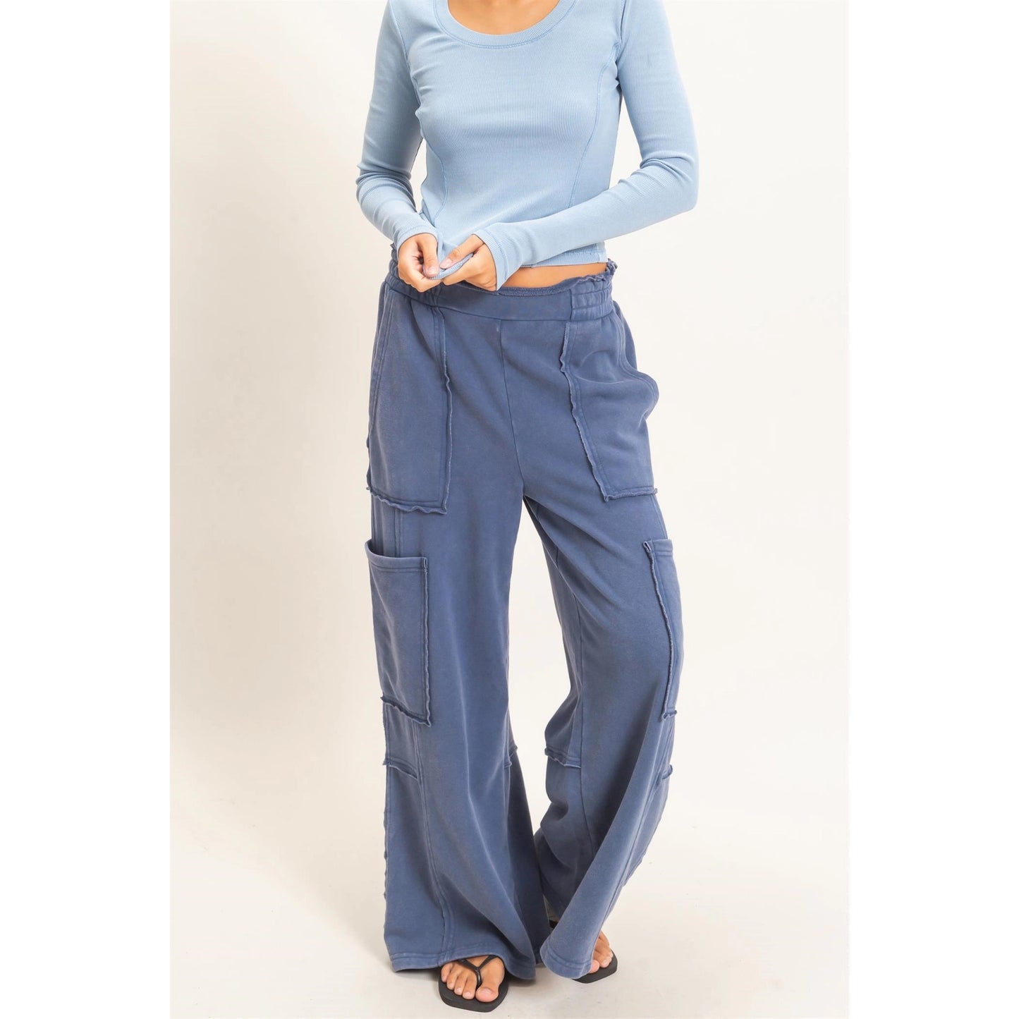 MINERAL WASH CARGO PANT