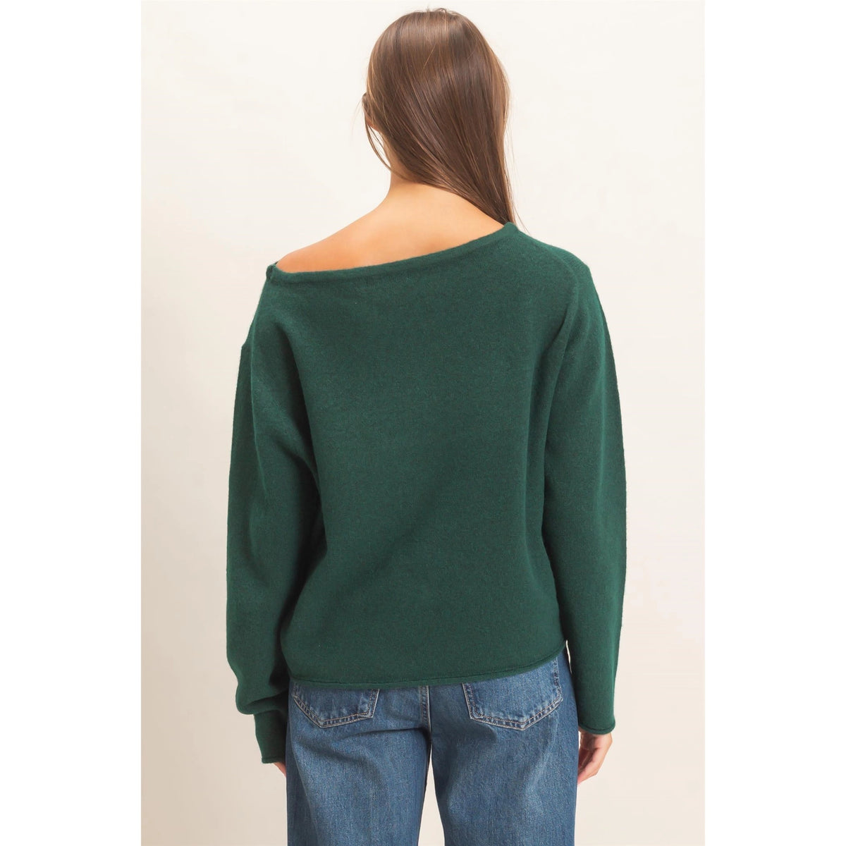 OFF SHOULDER SWEATER