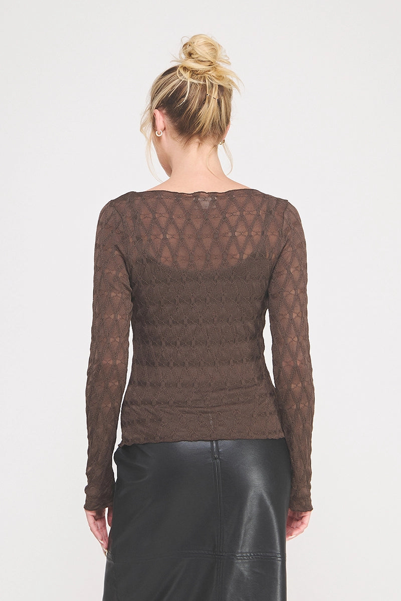 DIAMOND MESH TOP