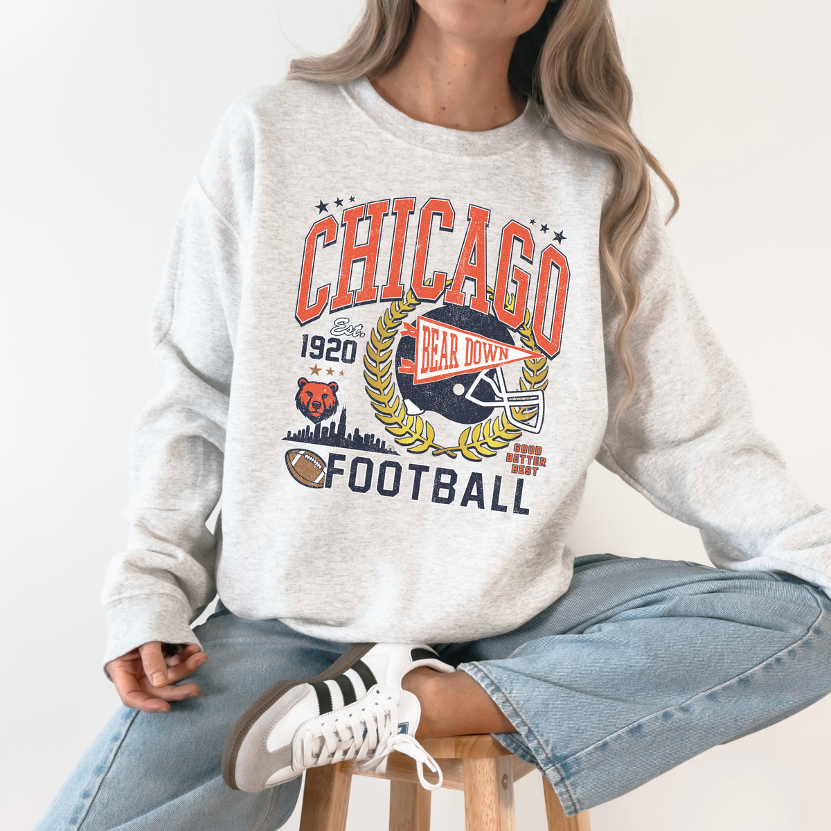 VINTAGE CHICAGO FOOTBALL CREWNECK