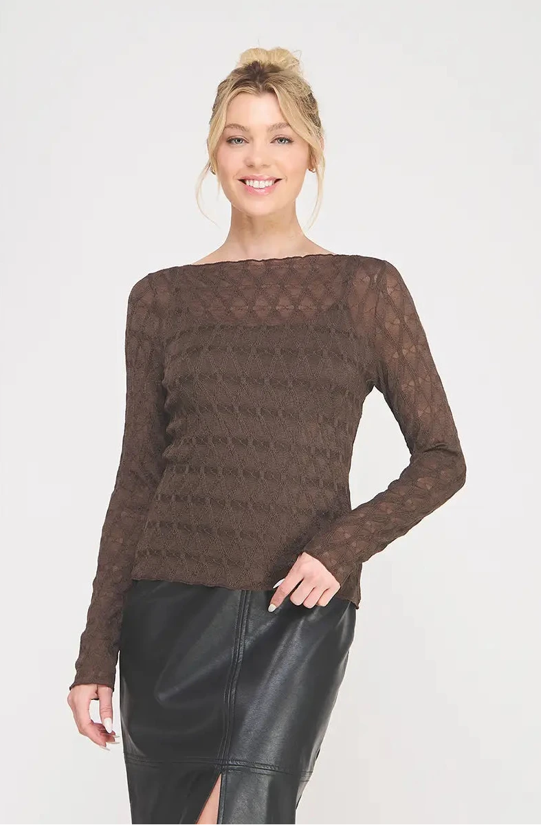 DIAMOND MESH TOP