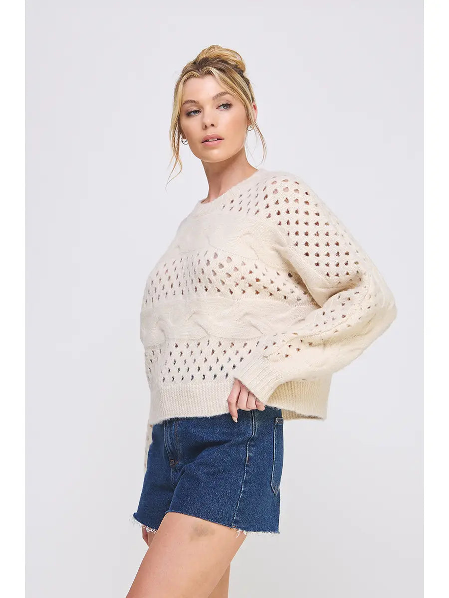 OPEN KNIT SWEATER