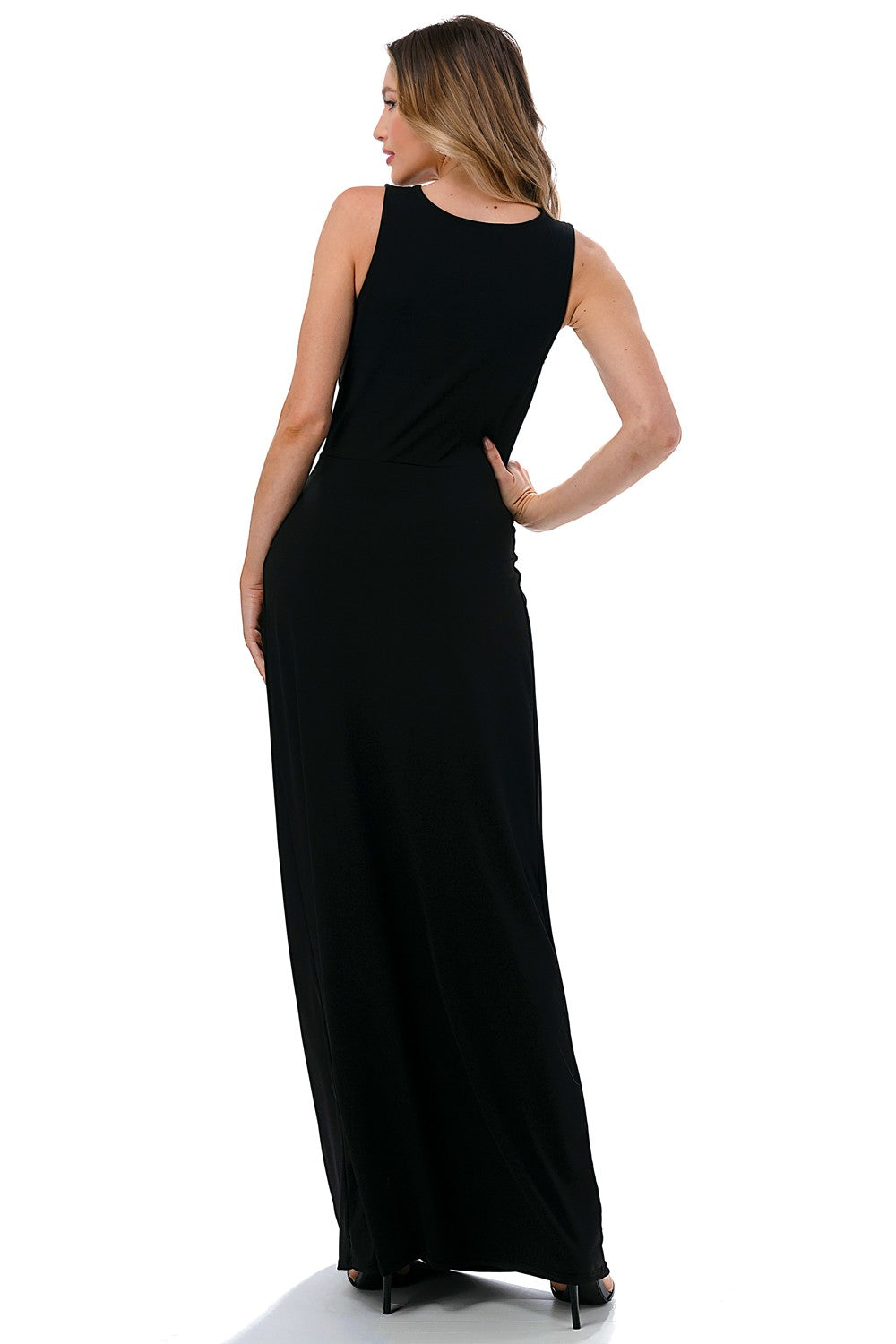 PLUNGING NECKLINE DRESS