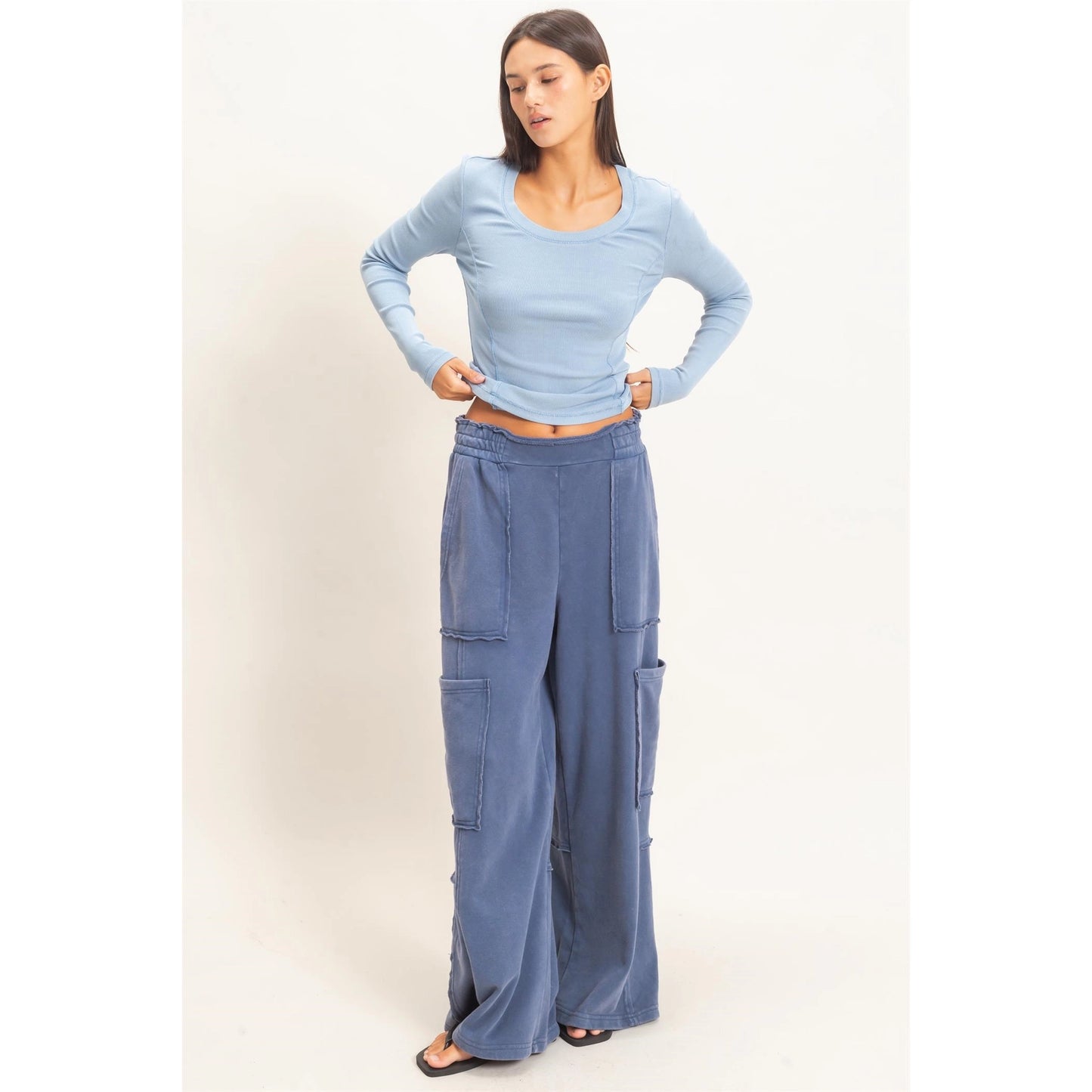 MINERAL WASH CARGO PANT