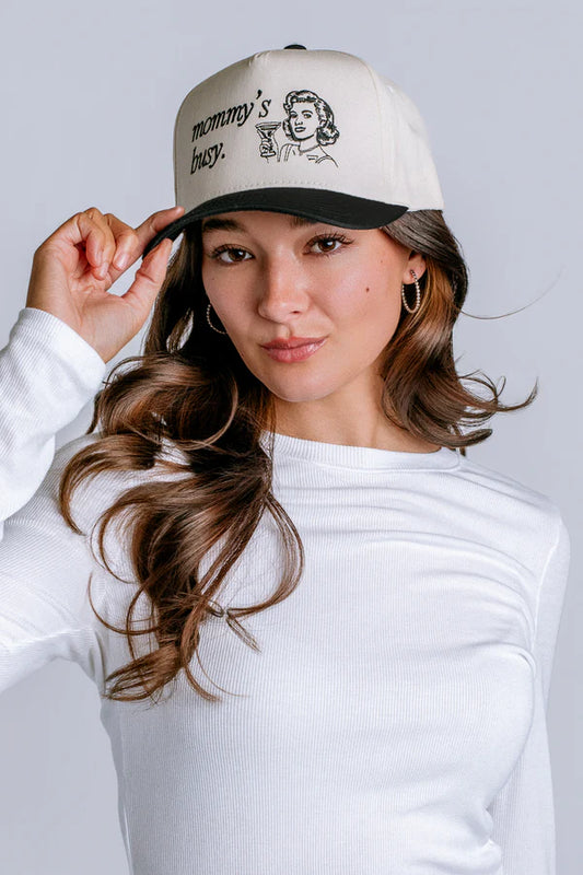 MOMMY'S BUSY TRUCKER HAT