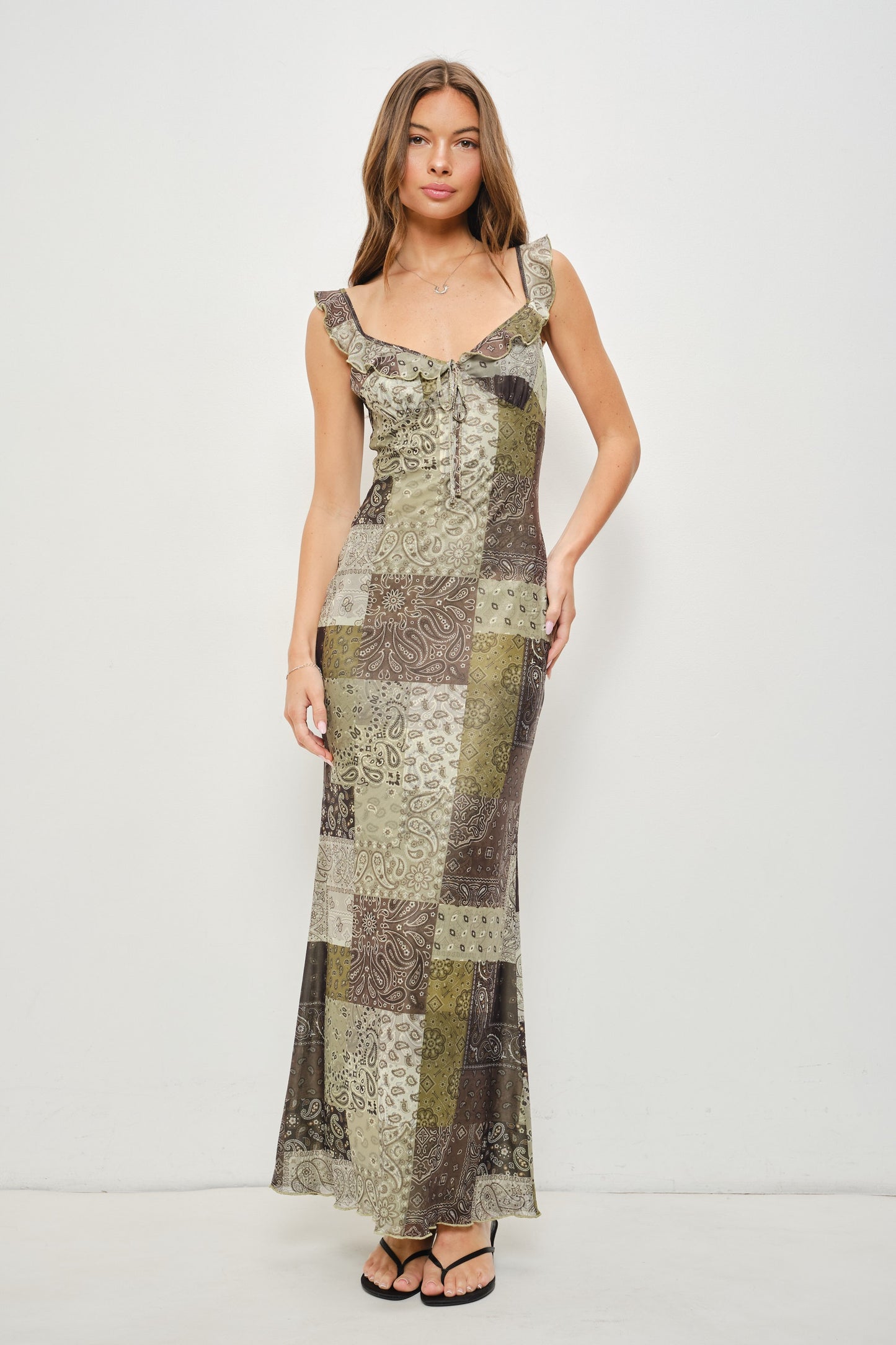 PAISLEY MIDI DRESS