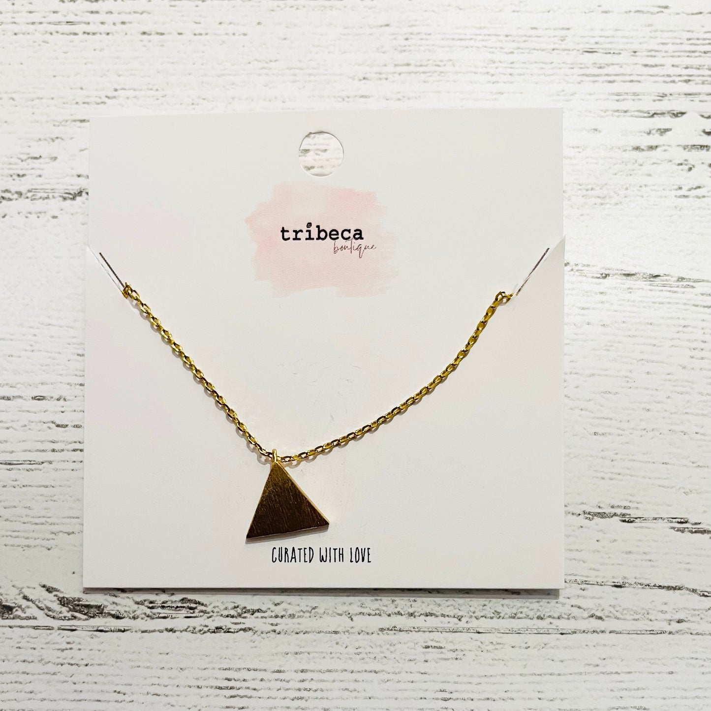 TRIANGLE CHARM NECKLACE