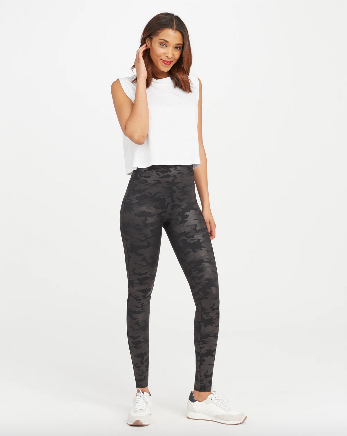 CAMO LEATHER LEGGING
